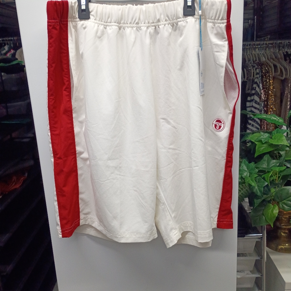 Sergio Tacchini Athletic Shorts - Red and White